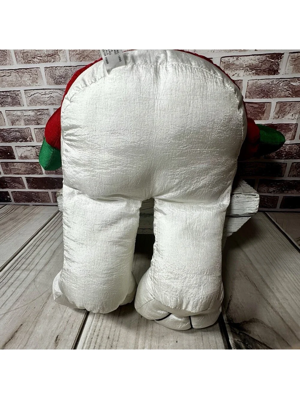 NOS! Vintage Large 24” Nylon Parachute Puffalump Polar Bear Santa Christmas